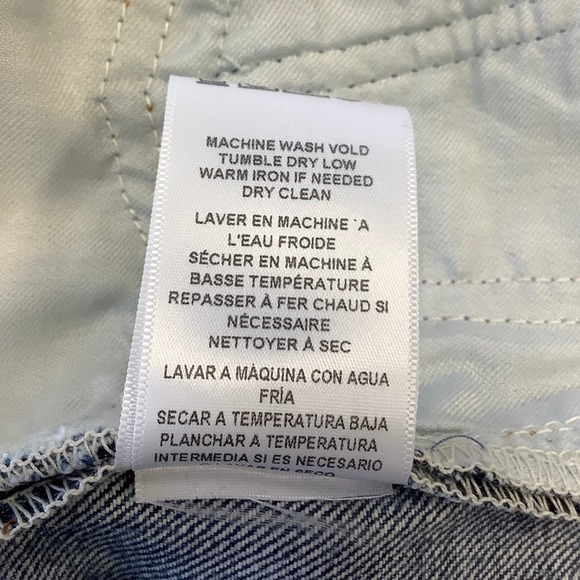 NEW RE/DONE LEVIS Sz 27 70s Straight Indigo Ass Rip Denim Jeans $475 msrp I17-1 - Picture 13 of 13